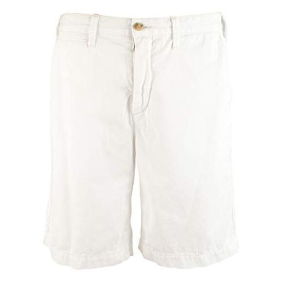 Men's Relaxed Fit Flat Front Chino Shorts White 31 - Picture 5 of 6